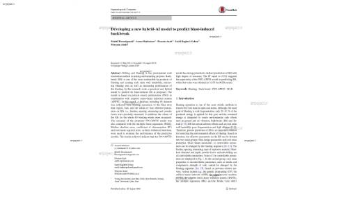 Developing a new hybrid‑AI model to predict blast‑induced backbreak